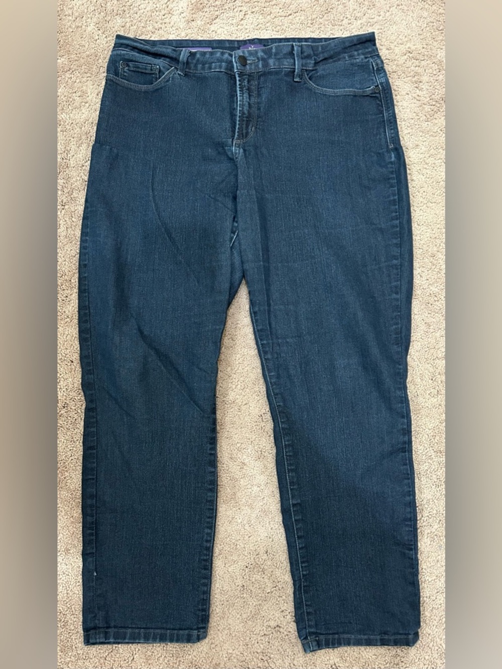 NYDJ Dark Blue Women's Straight-Leg Jeans